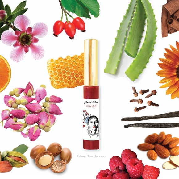 Red Sheer Shimmer Organic Lip Gloss Plumper Treatment - Picture 5 of 16